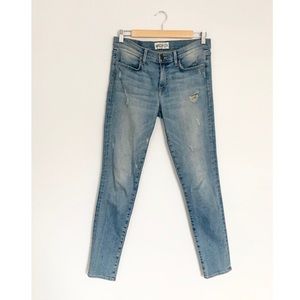 WILDFOX “Marianne” Mid-Rise Skinny Jeans